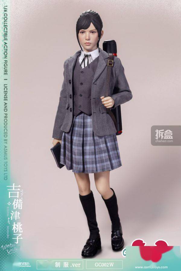 ASMUS TOYS阿司马 吉备津桃子 冬季制服版 1/6可动人偶